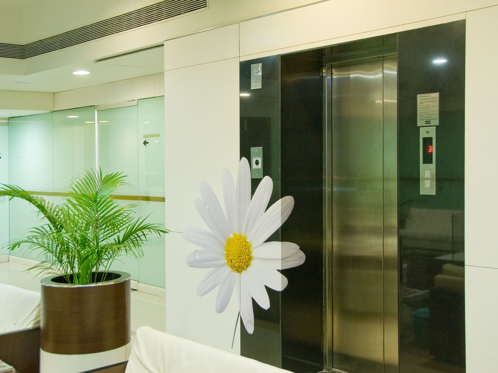 Lift Lobby at Asian IVF, Indore