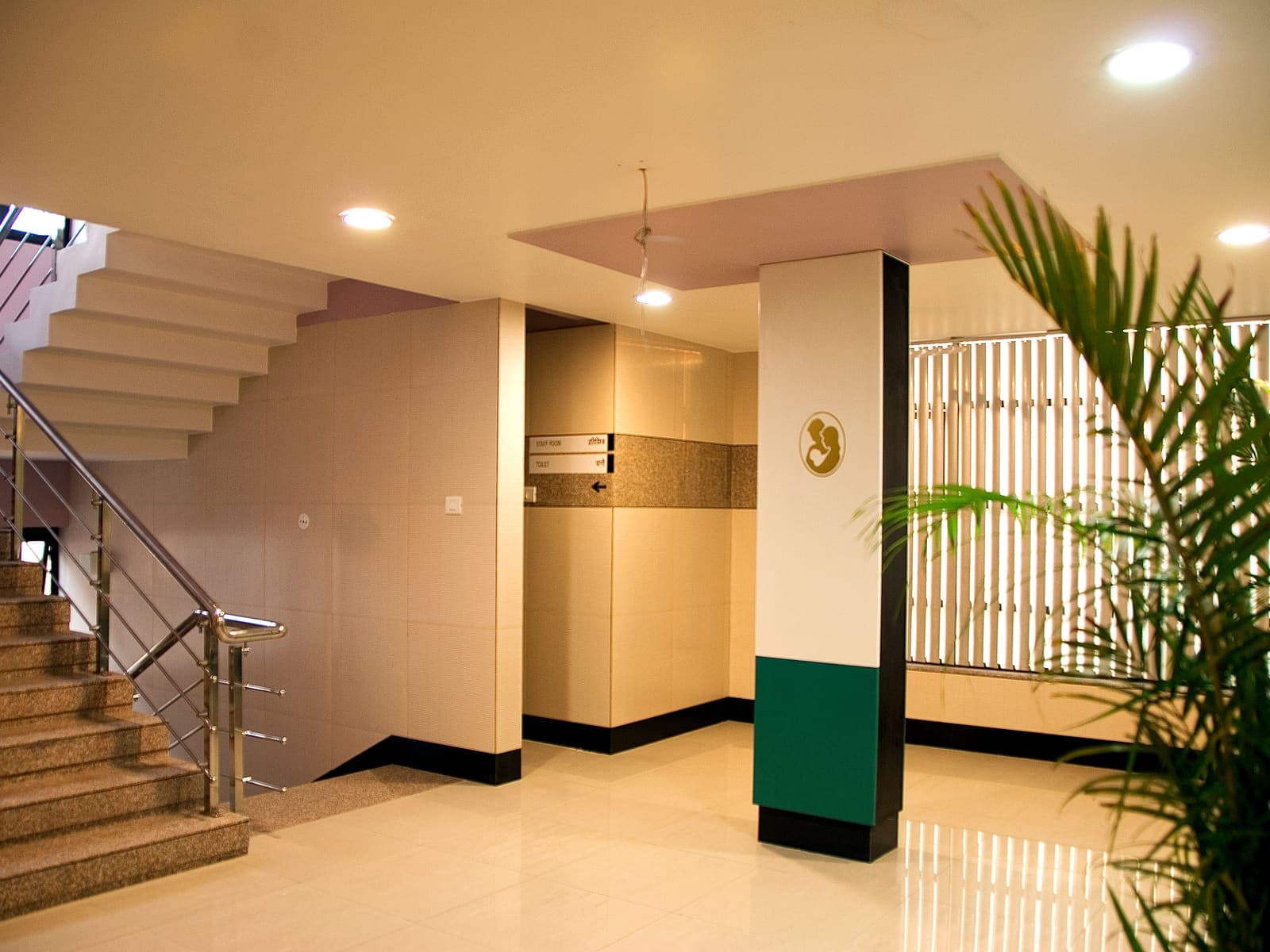 Staircase at Asian IVF, Indore