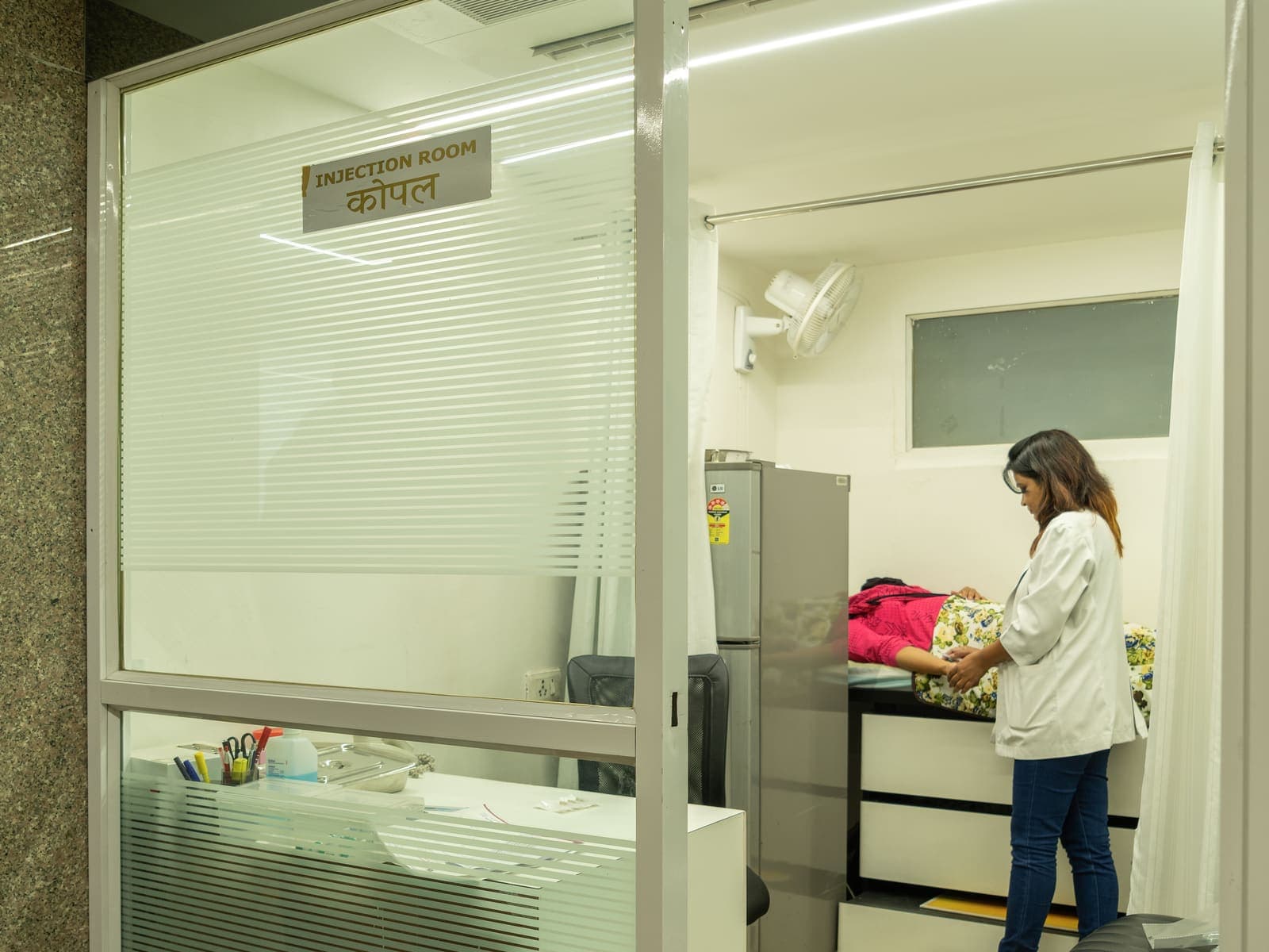 Kopal – Injection Room at Asian IVF, Indore