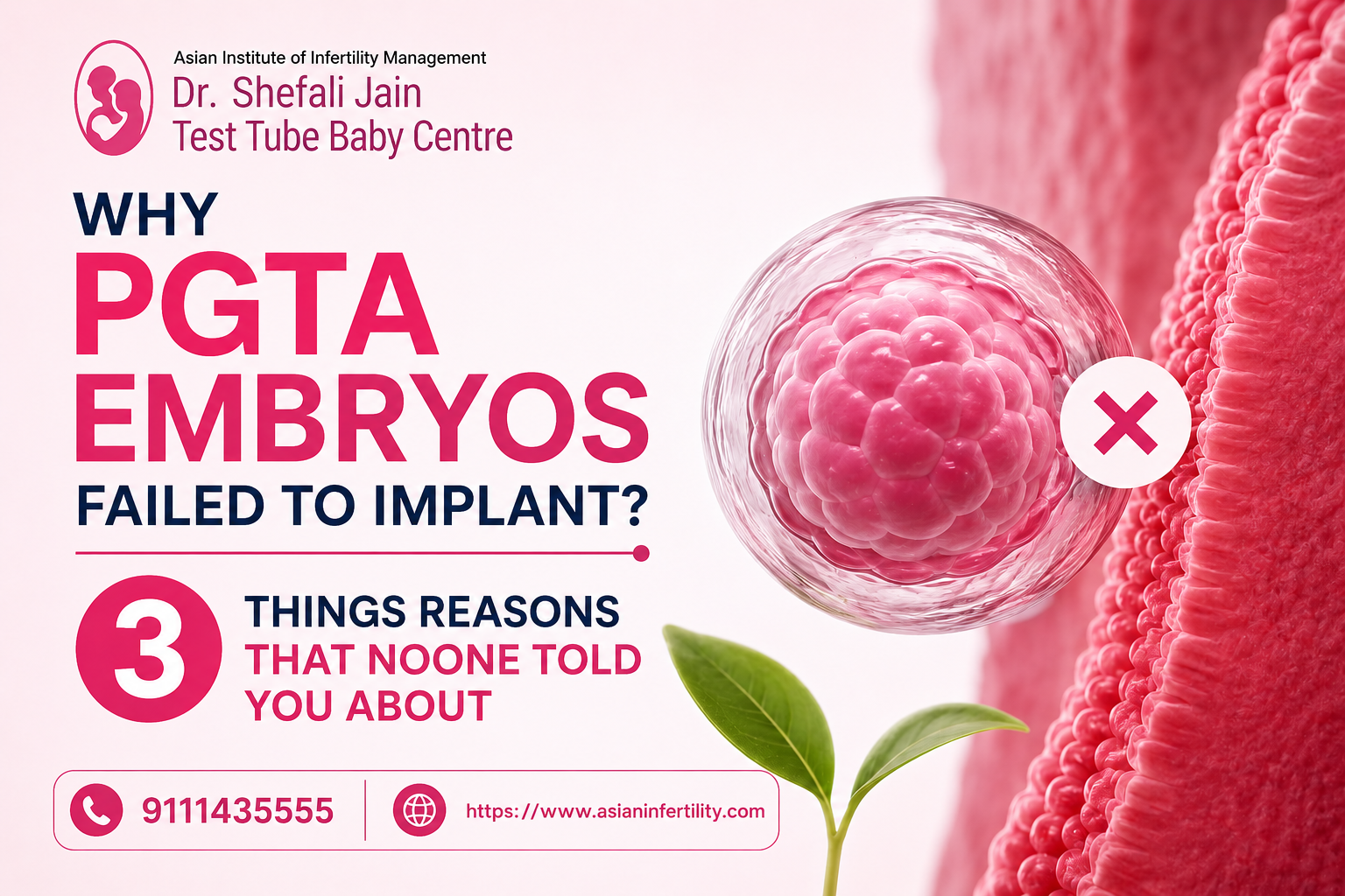 Why Do PGT-A Tested Embryos Fail to Implant? 3 Reasons Nobody Talks About
