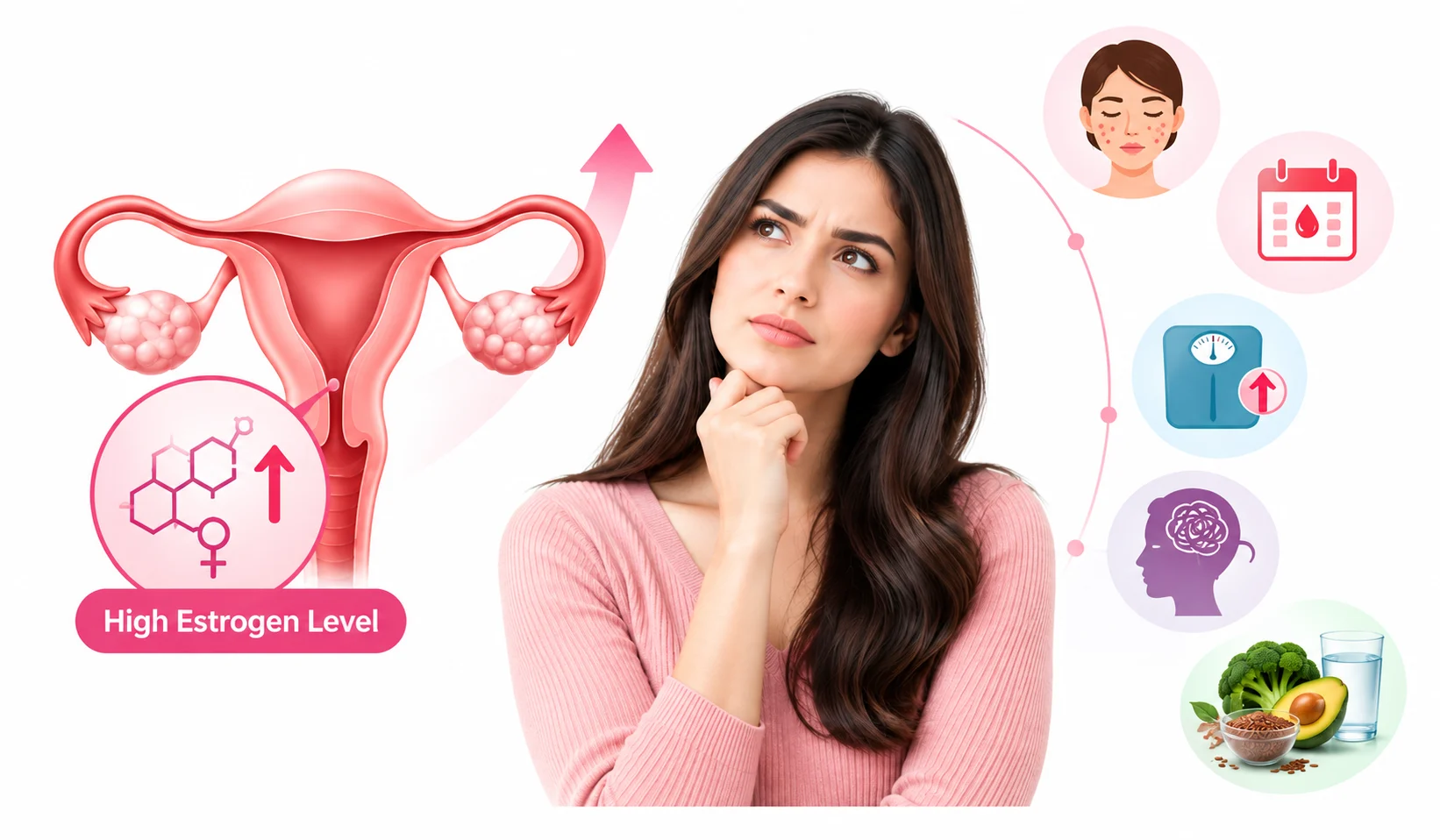 High Estrogen in Females: Symptoms, Causes & How to Lower It