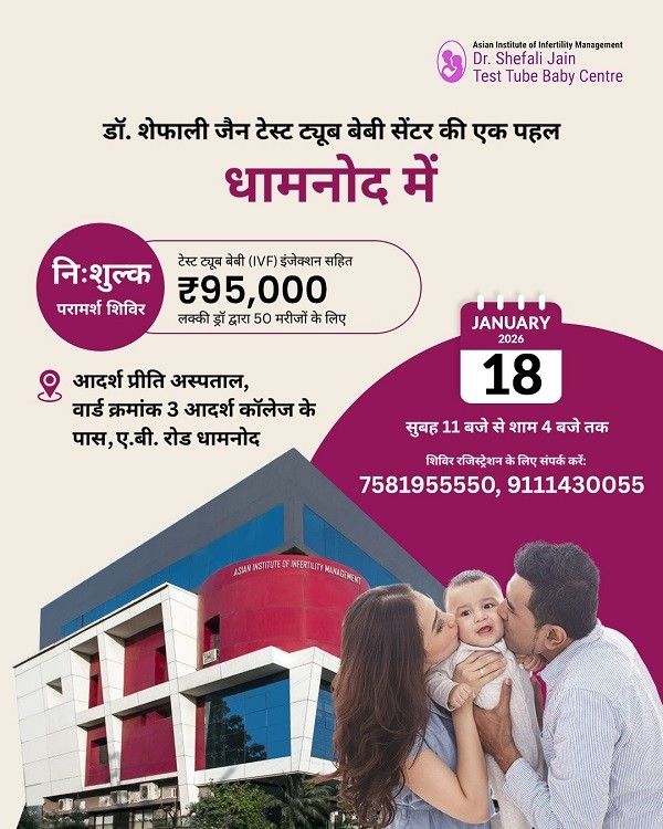 Free IVF camp in Dhamnod by AIIM