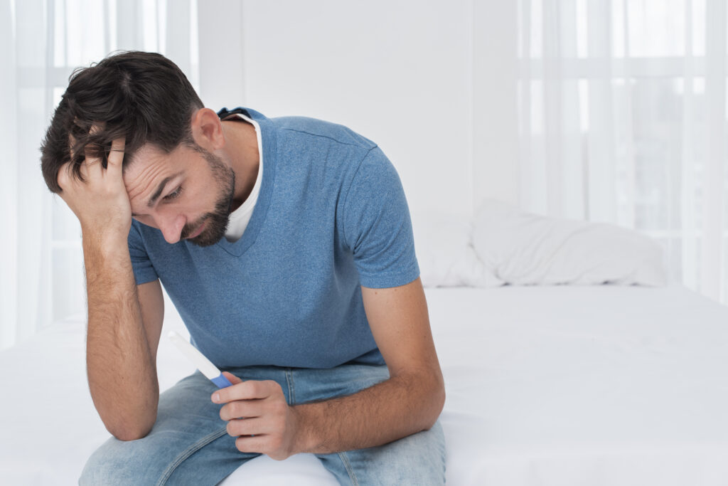man relaxing and relieving his stress
