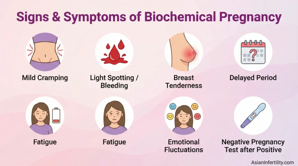Signs and Symptoms of Biochemical Pregnancy